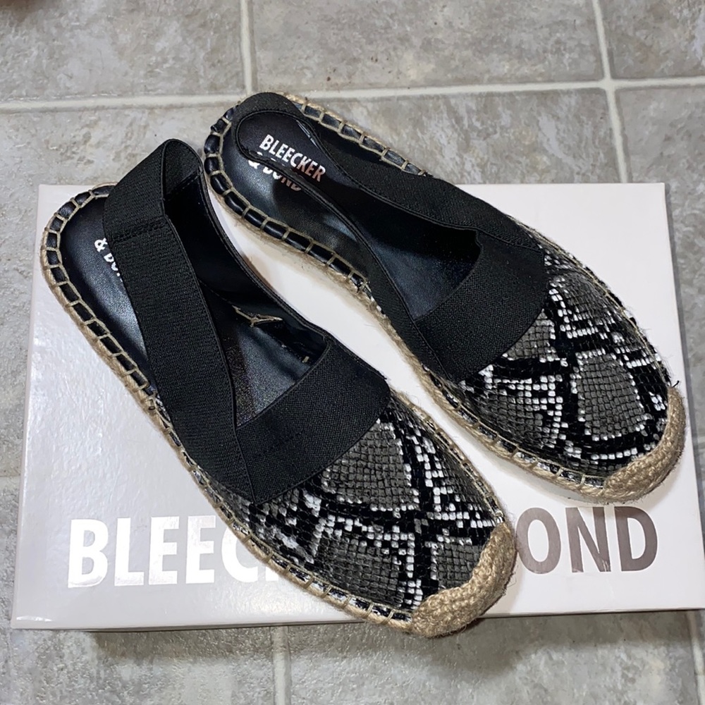 Snake print espadrilles